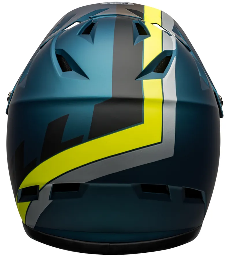 Bell Sanction MTB Full Face Helmet Agility Matte Blue/Hi-Viz-3